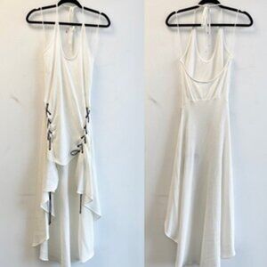 Jonathan Simkhai off white halter cover up dress